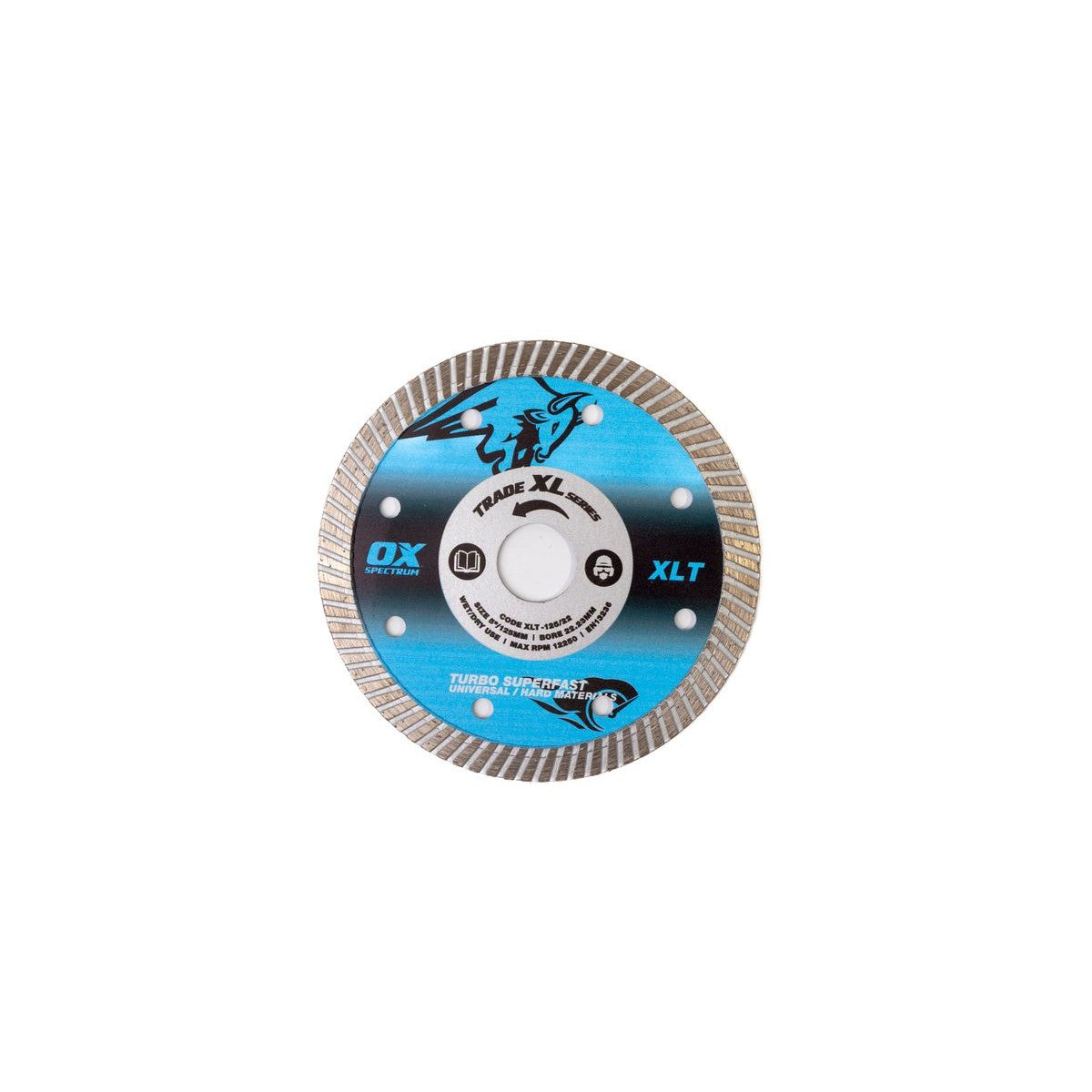 OX Trade XL Turbo Diamond Blade - Universal & GP - 125/22.23mm XLT-125/22