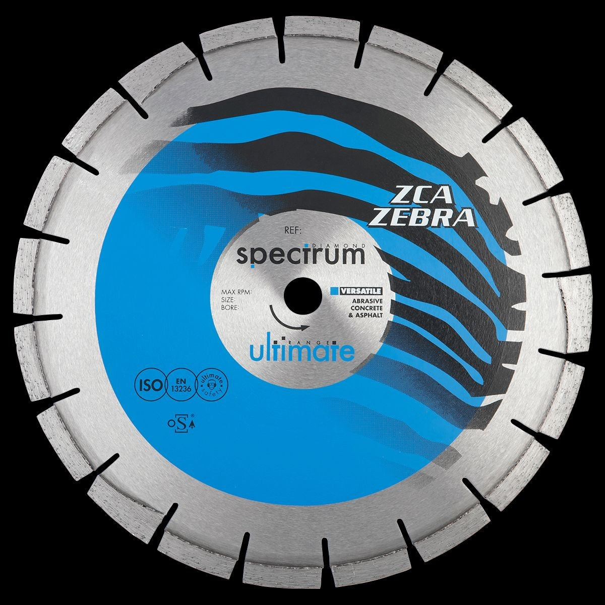 OX Ultimate Zebra Diamond Blade - Abrasive / Dual - 125/22.23mm ZCA125/22