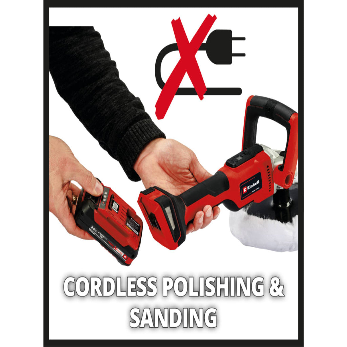 Einhell CE-CP 18/180 Li E-Solo Power X-Change Polisher 180mm 18V Bare Unit EINCECP18LIN