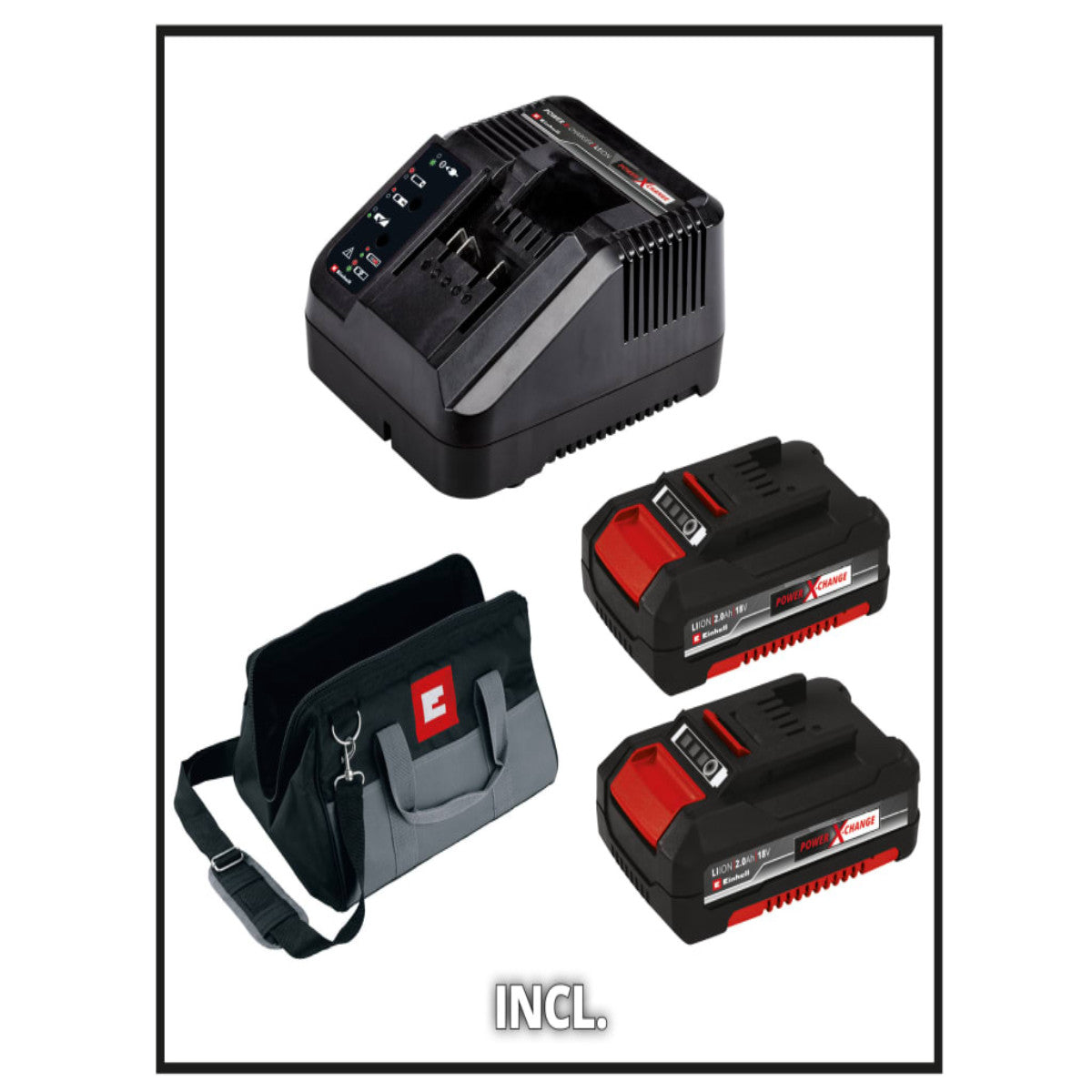 Einhell TP-18V Power X-Change Twin Pack BL 18V 2 x 2.0Ah Li-ion EINPX18VTWIN