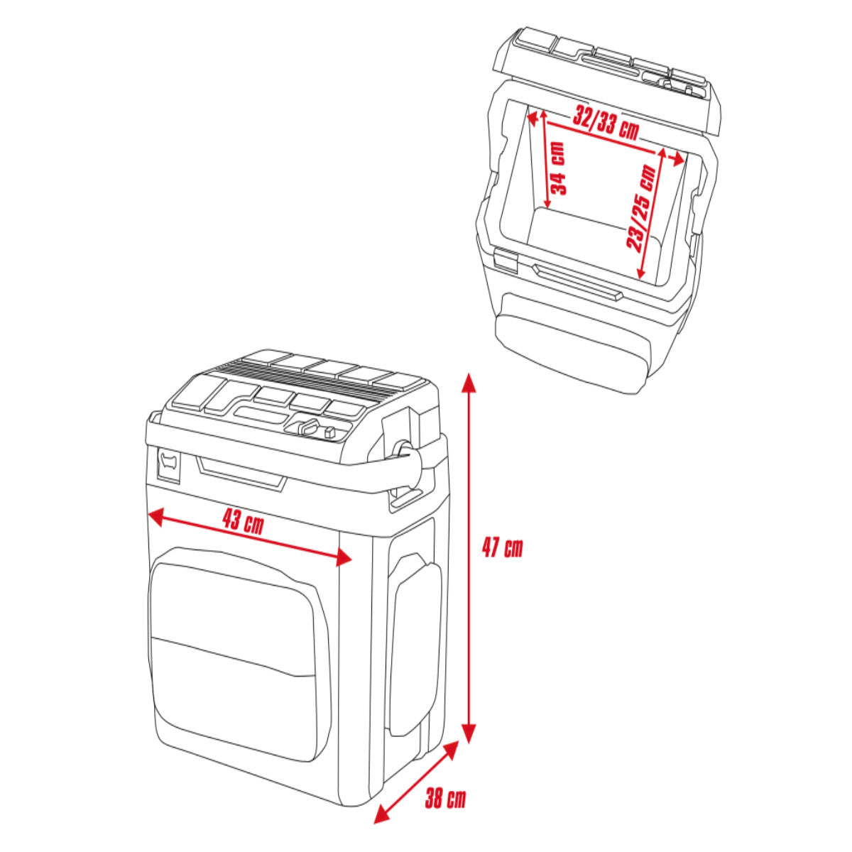 Einhell TE-COL 18/27 li-Solo Coolbox 230/18/12V Bare Unit EINTECOL18N