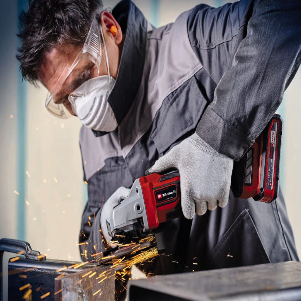 Einhell TP-AG 18/125 CE Q Li-Solo Pro Angle Grinder 125mm 18V Bare Unit EINTPAG125N