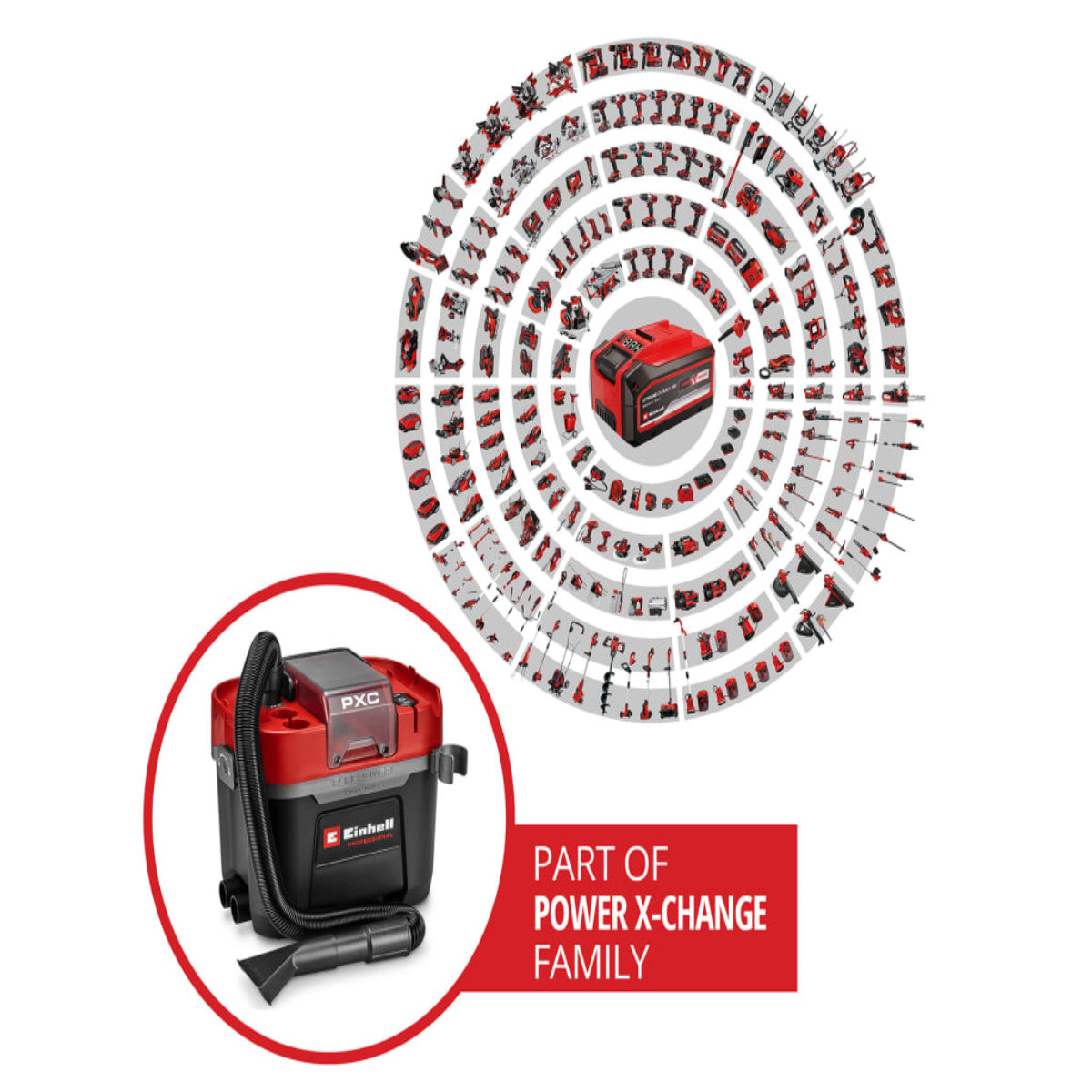 Einhell TP-VC 18/10 Li BL L-Solo PRO Wet/Dry Vacuum Cleaner 18V Bare Unit EINTPVC1810N