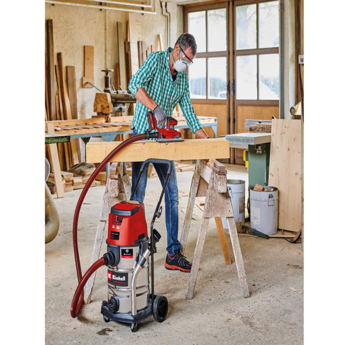 Einhell TP-VC 36/30 S Auto-Solo PRO Wet/Dry Vacuum Cleaner 36V (2x18V) Bare Unit EINTPVC3630N