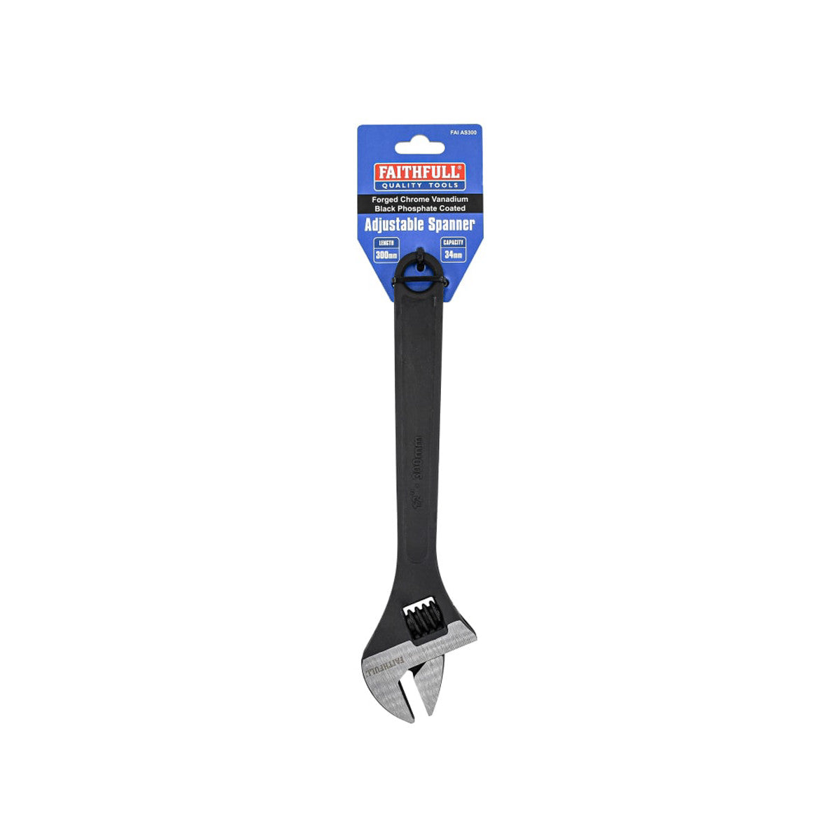 Faithfull Adjustable Spanner 300mm - 34mm Capacity FAIAS300