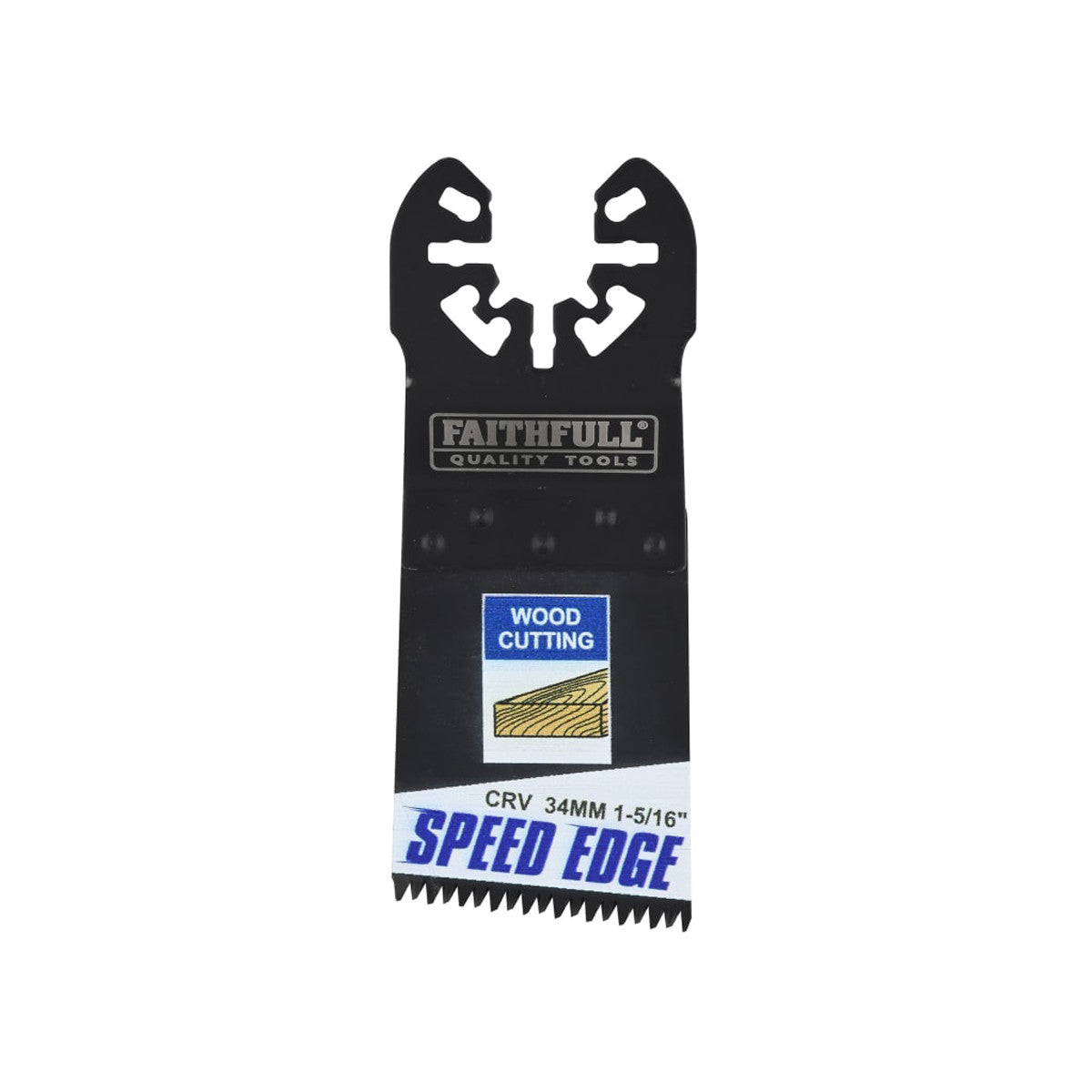 Faithfull Multi-Tool Speed Edge Wood Blade 34mm (5 Pack) FAIMFW34SE5