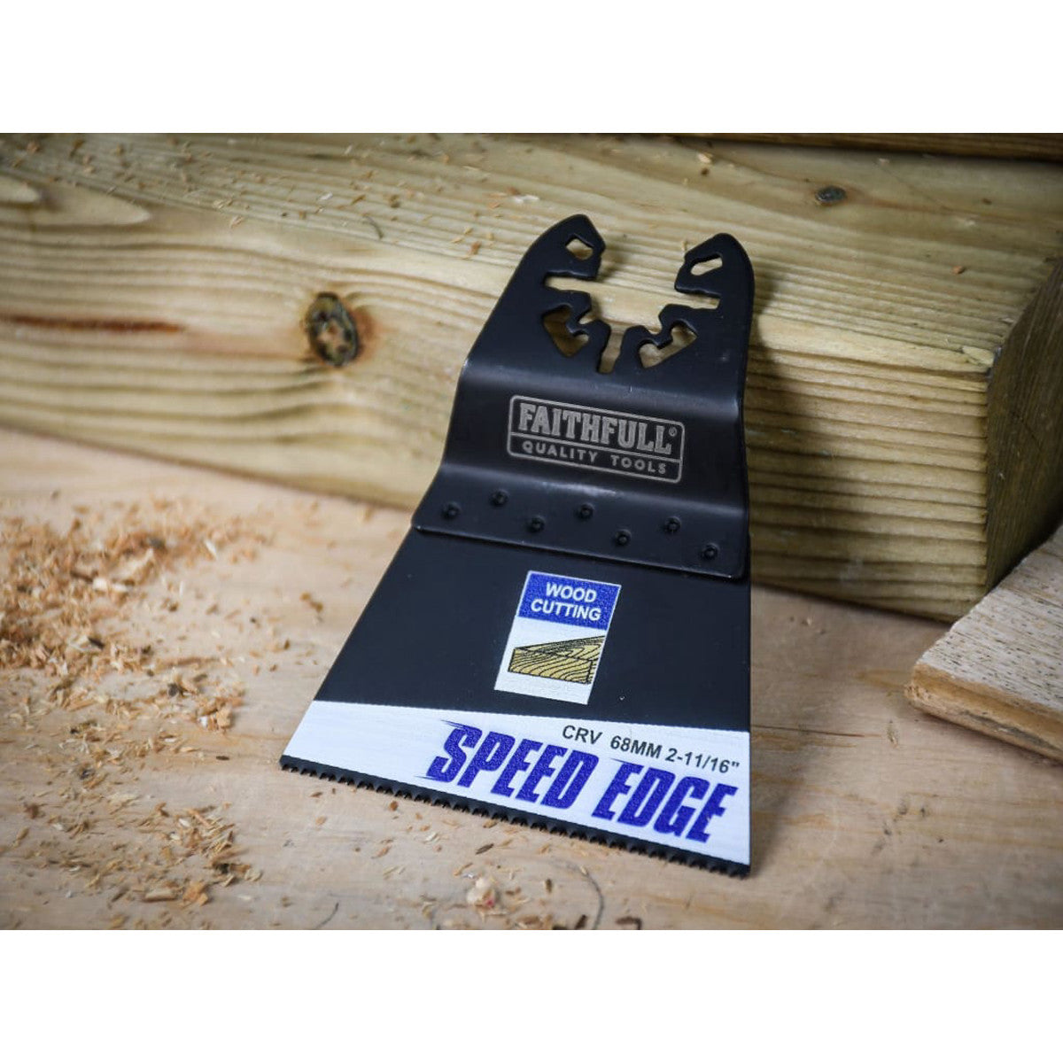 Faithfull Multi-Tool Speed Edge Wood Blade 68mm (5 Pack) FAIMFW68SE5