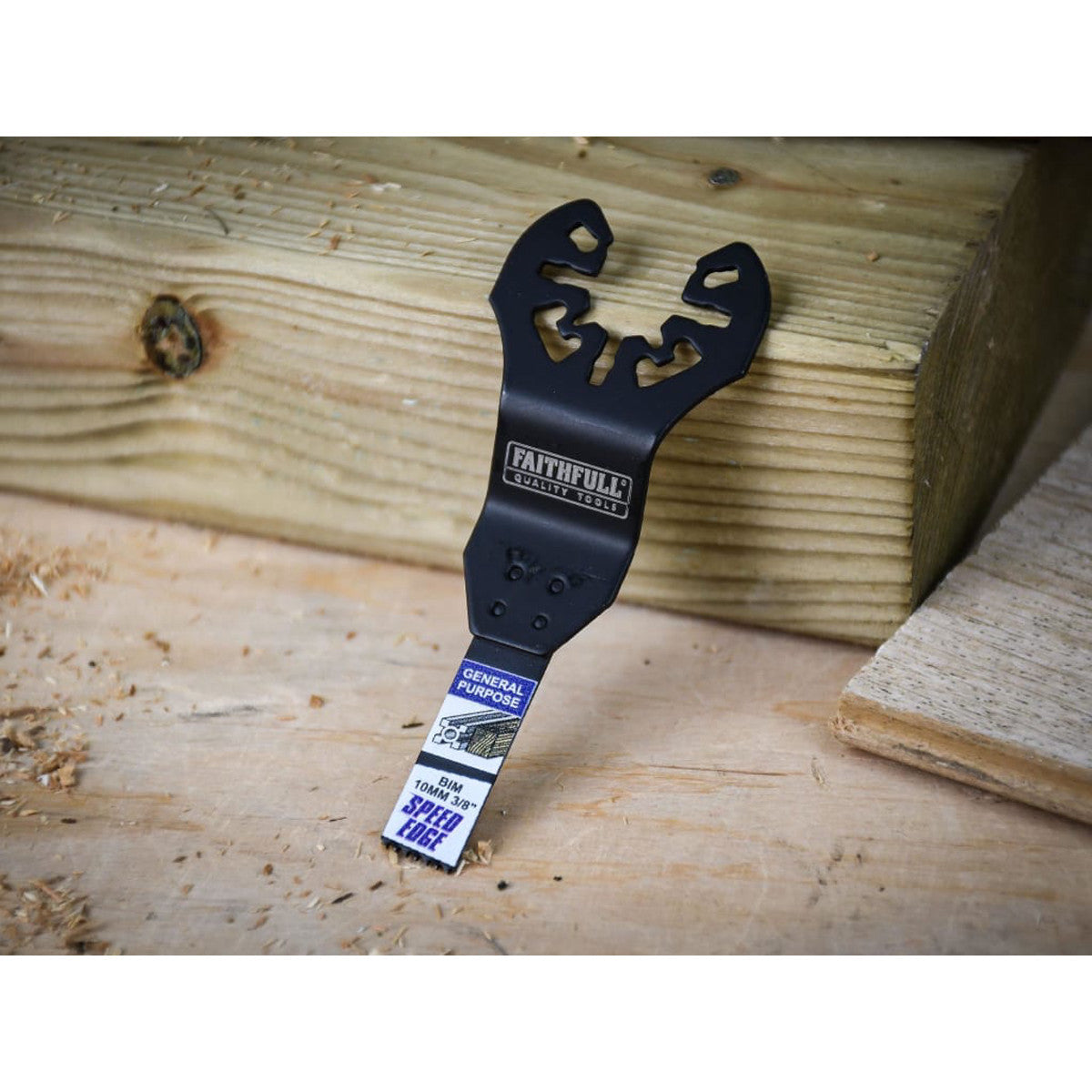 Faithfull Multi-Tool Speed Edge Wood/Metal Blade 10mm (5 Pack) FAIMFWM10SE5