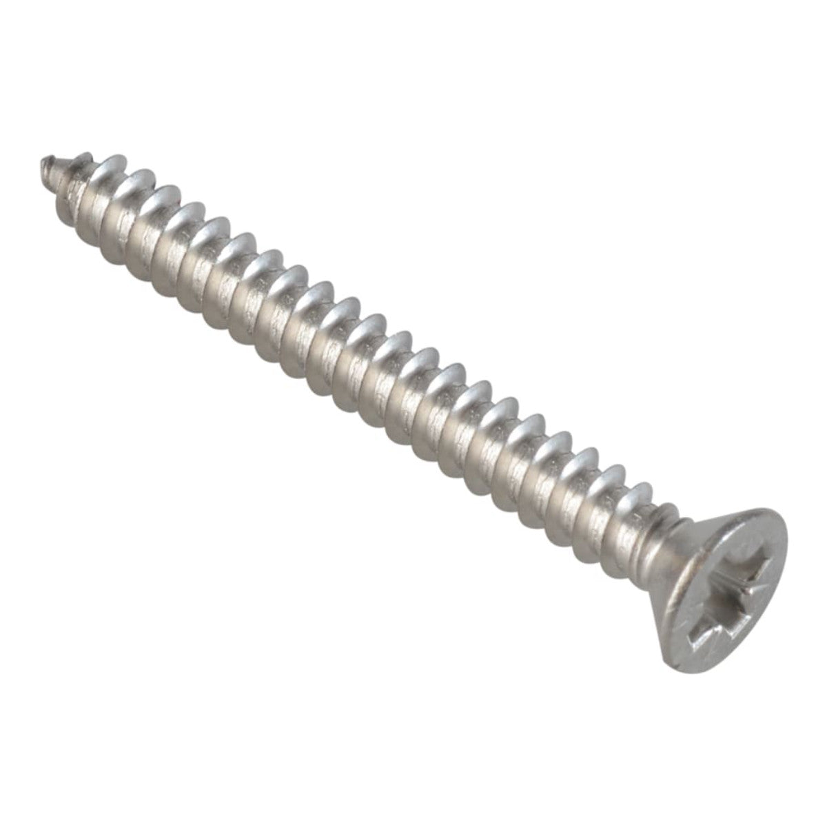 ForgeFix Self-Tapping Screw Pozi Compatible CSK A2 SS 1.1/2in x 8 ForgePack 12 FOR184720