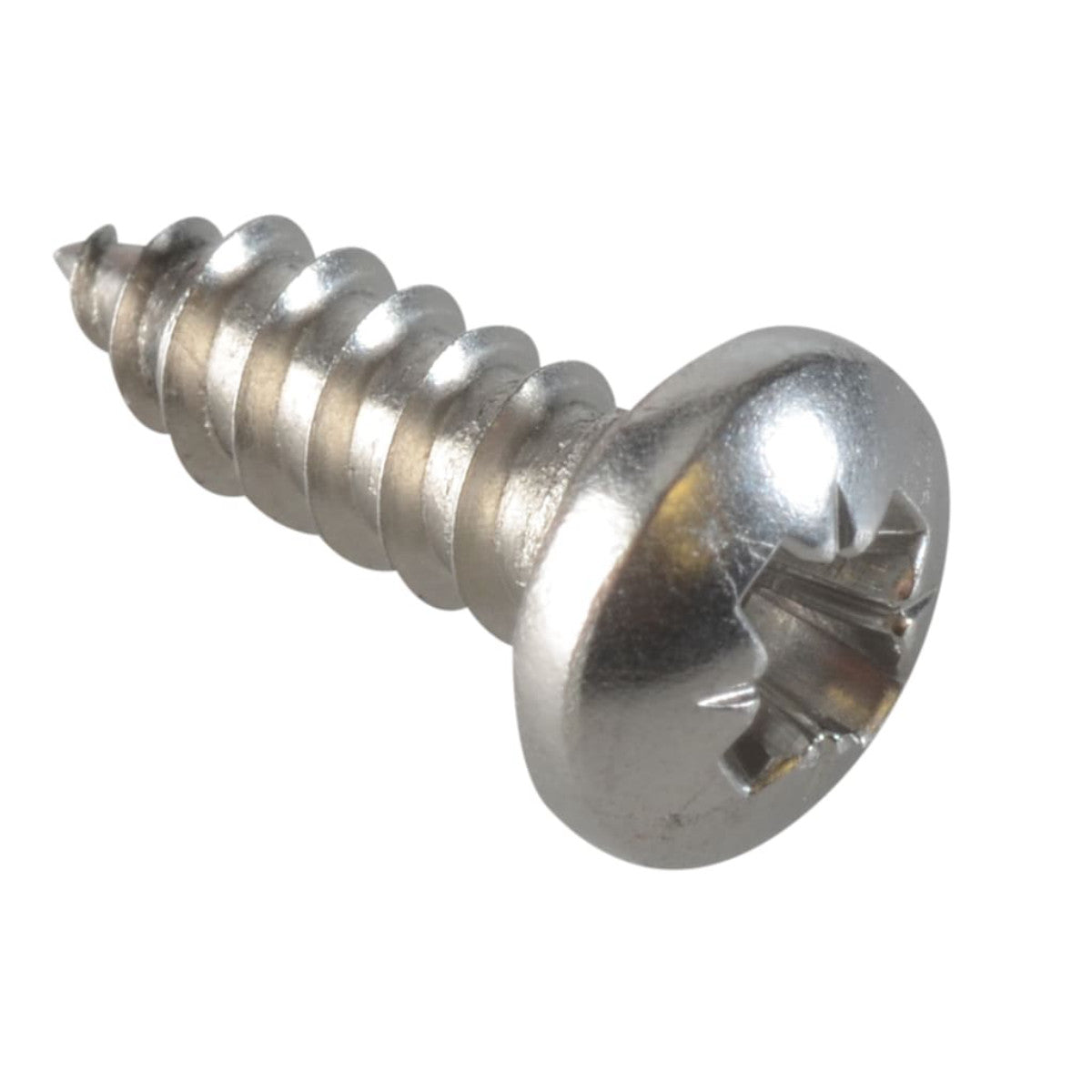 ForgeFix Self-Tapping Screw Pozi Compatible Pan Head SS 1/2in x 8 ForgePack 40 FOR185024