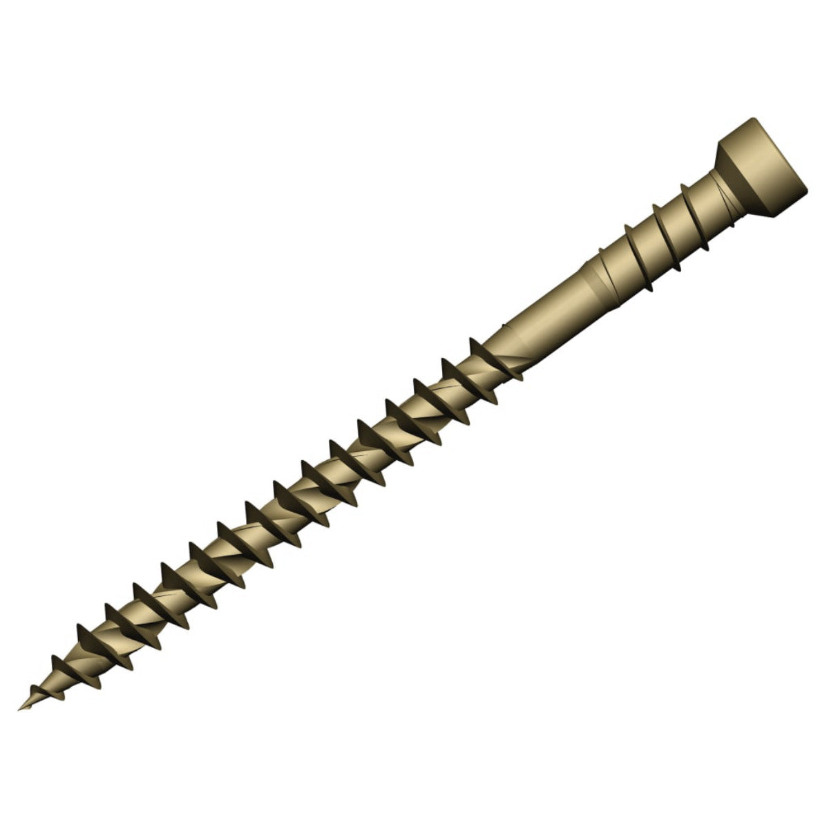 ForgeFix ForgeFast TORX Compatible Decking Screws Reduced Head Tan 4.5x50 T15 Tub 600 FORDSC4550TT