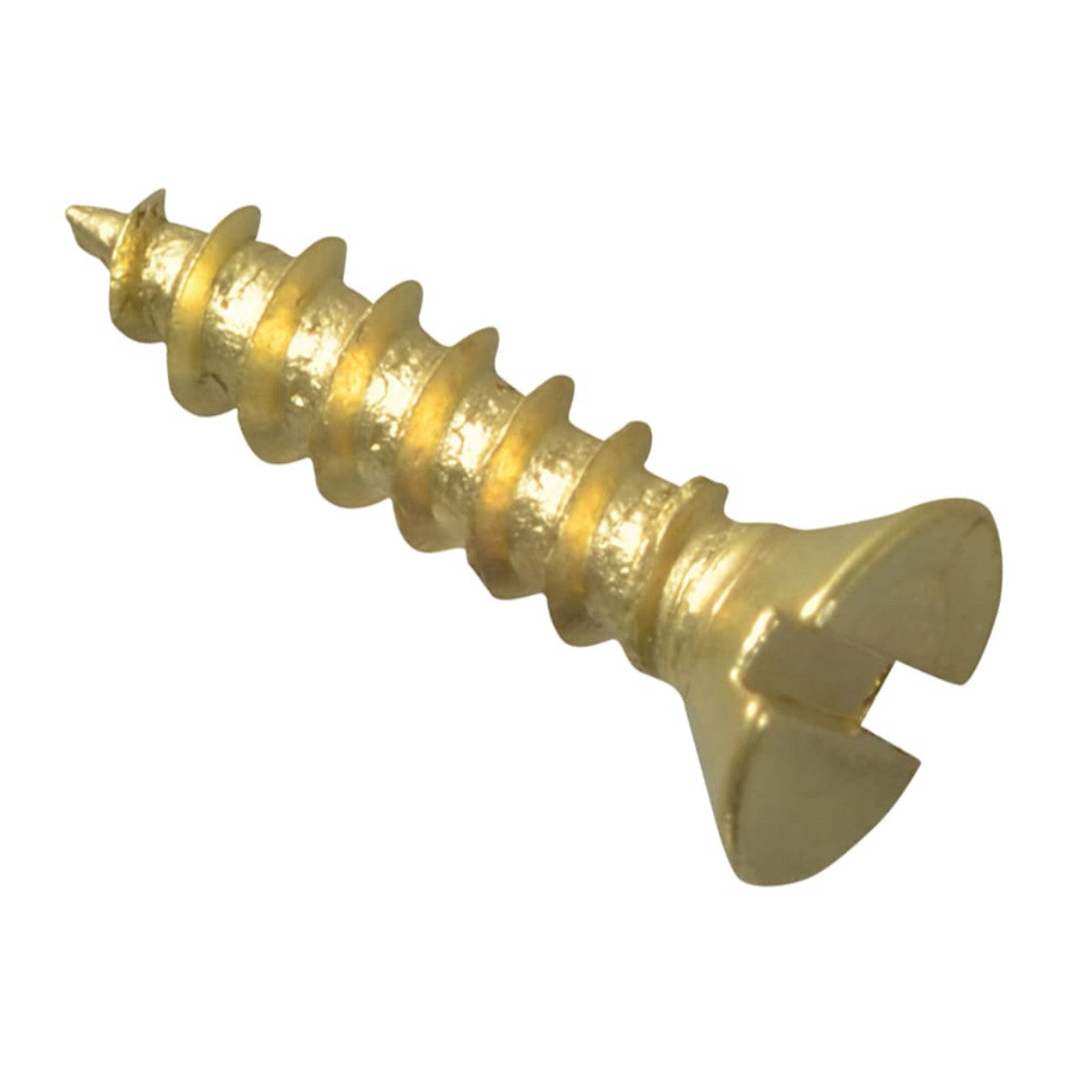 ForgeFix Wood Screw Slotted CSK Brass 1/2in x 4 ForgePack 60 FORFPC124B