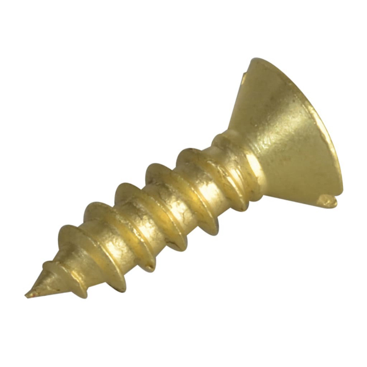 ForgeFix Wood Screw Slotted CSK Brass 1/2in x 6 ForgePack 40 FORFPC126B