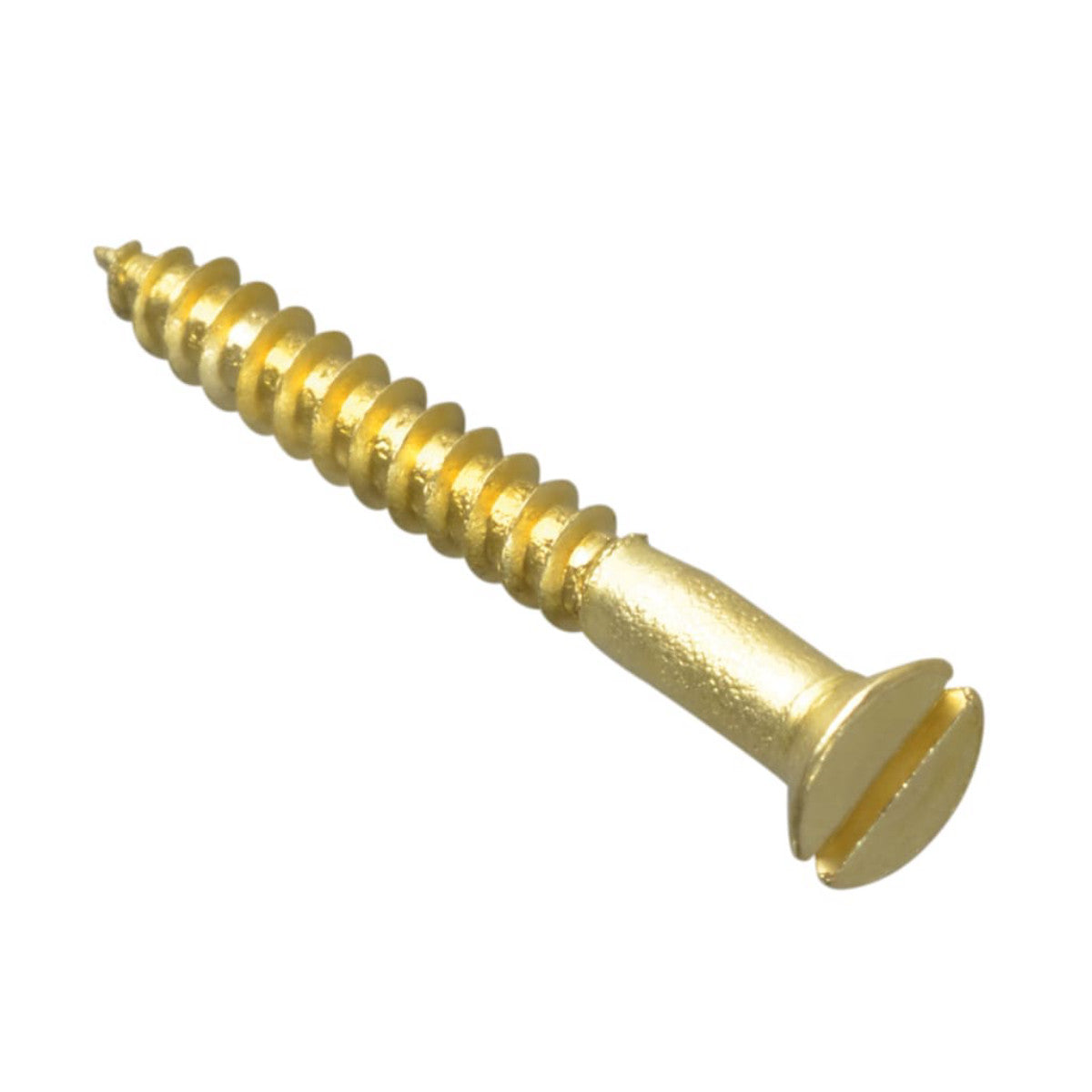 ForgeFix Wood Screw Slotted CSK Brass 1in x 4 ForgePack 35 FORFPC14B