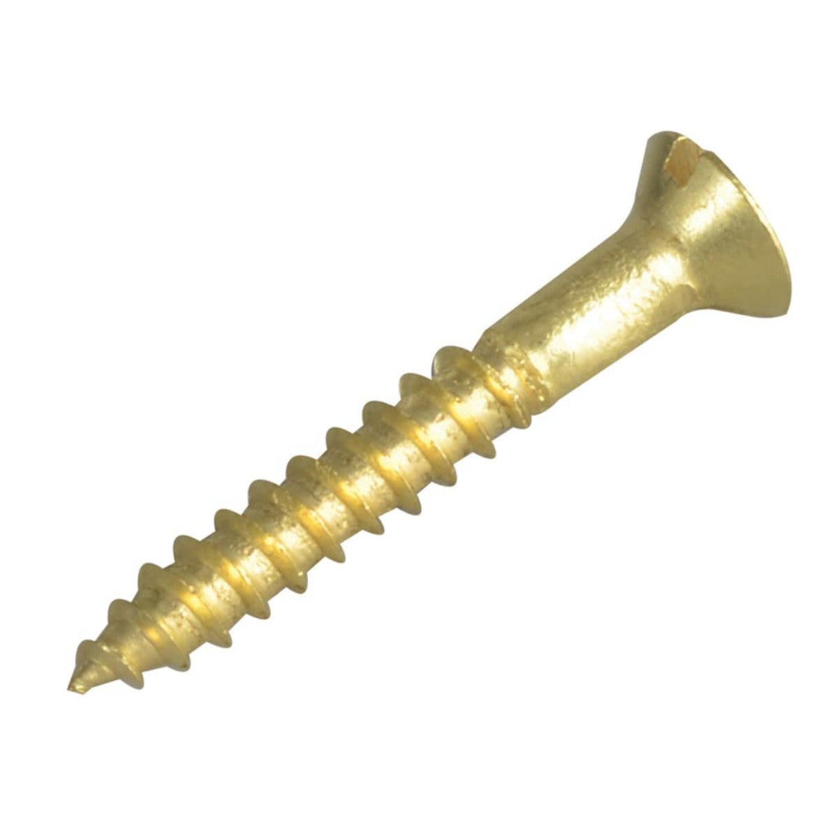 ForgeFix Wood Screw Slotted CSK Brass 1in x 6 ForgePack 20 FORFPC16B