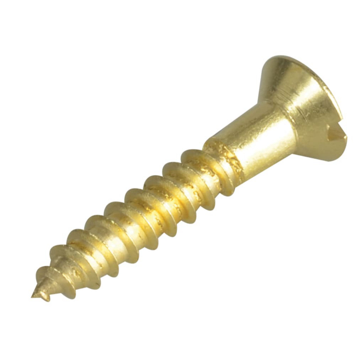 ForgeFix Wood Screw Slotted CSK Brass 1in x 8 ForgePack 16 FORFPC18B