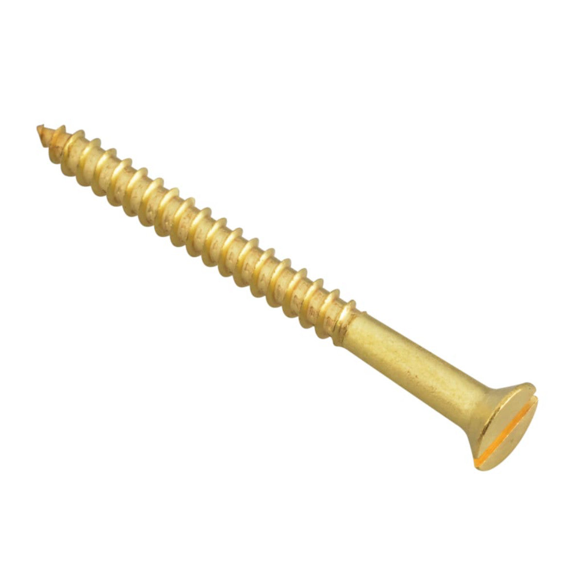 ForgeFix Wood Screw Slotted CSK Brass 2in x 8 ForgePack 8 FORFPC28B