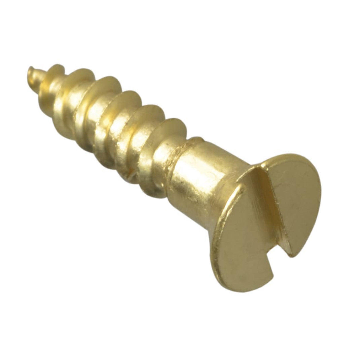 ForgeFix Wood Screw Slotted CSK Brass 5/8in x 6 ForgePack 30 FORFPC586B