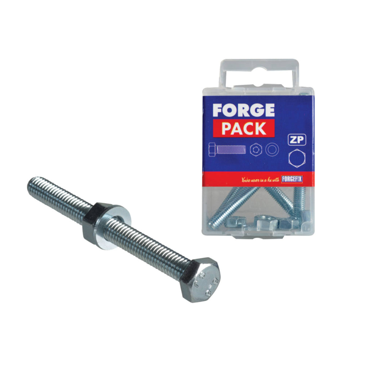 ForgeFix High Tensile Set Screw ZP M6 x 60mm ForgePack 4 FORFPHBN660