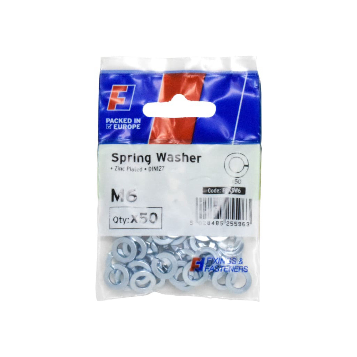 ForgeFix Spring Washer M6 ForgePack 50 FORFPKSW6