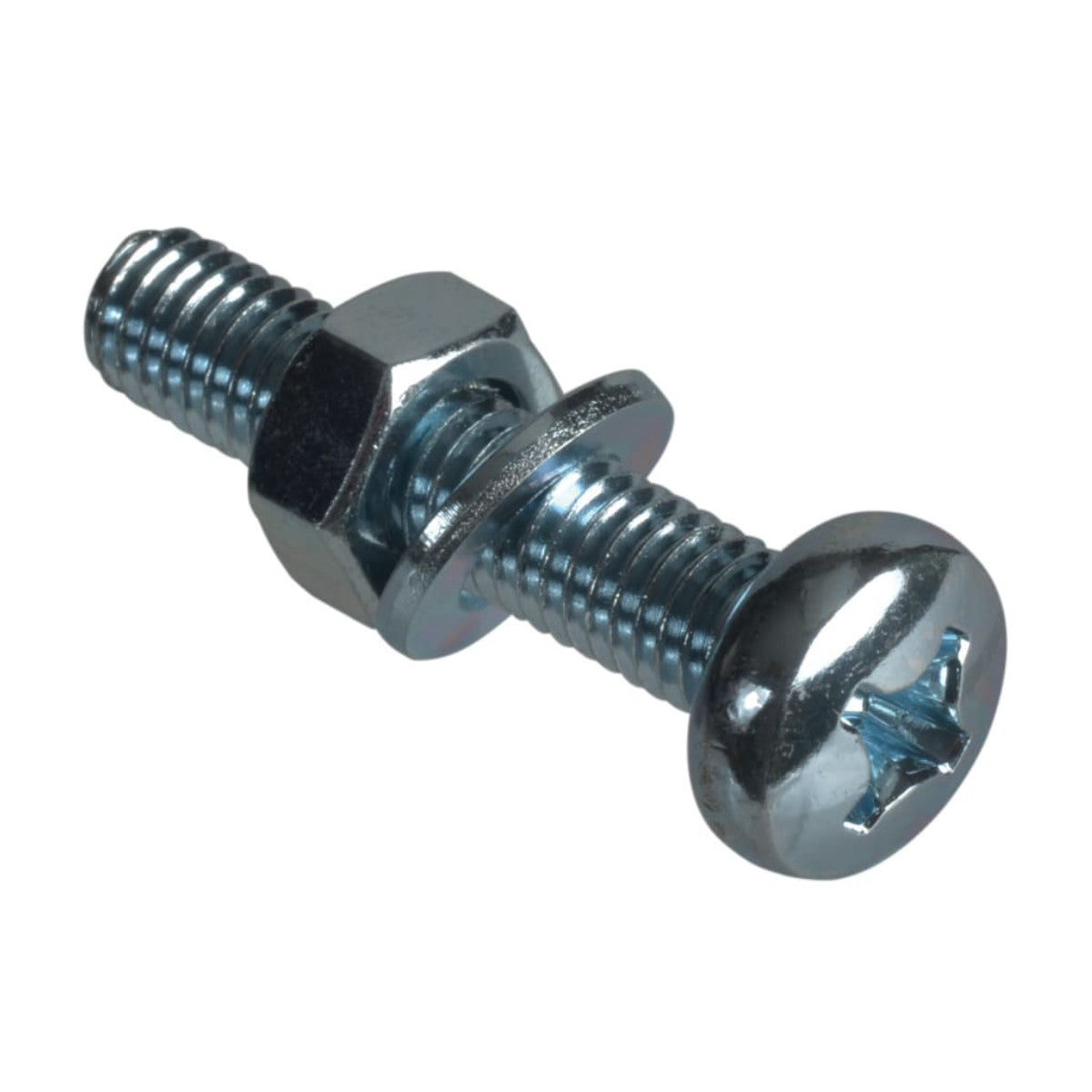 ForgeFix Machine Screw Pozi Compatible Pan Head ZP M6 x 30mm ForgePack 8 FORFPMSPH630
