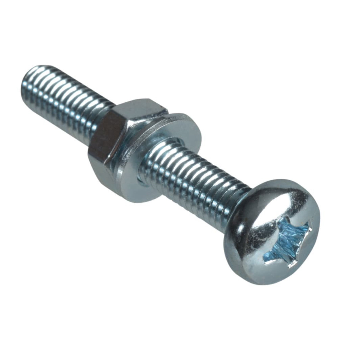 ForgeFix Machine Screw Pozi Compatible Pan Head ZP M6 x 40mm ForgePack 20 FORFPMSPH640