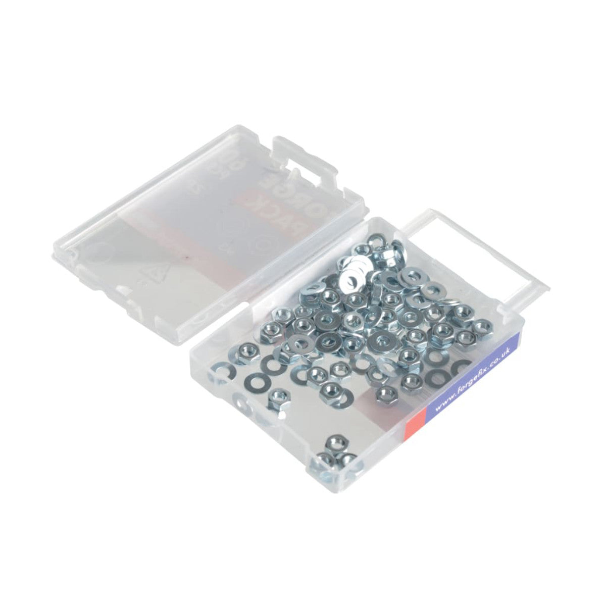 ForgeFix Hexagonal Nuts & Washers ZP M3 ForgePack 60 FORFPNUT3