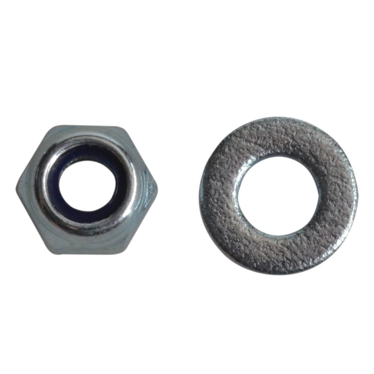 ForgeFix Nyloc Nuts & Washers Zinc Plated M4 ForgePack 50 FORFPNYL4