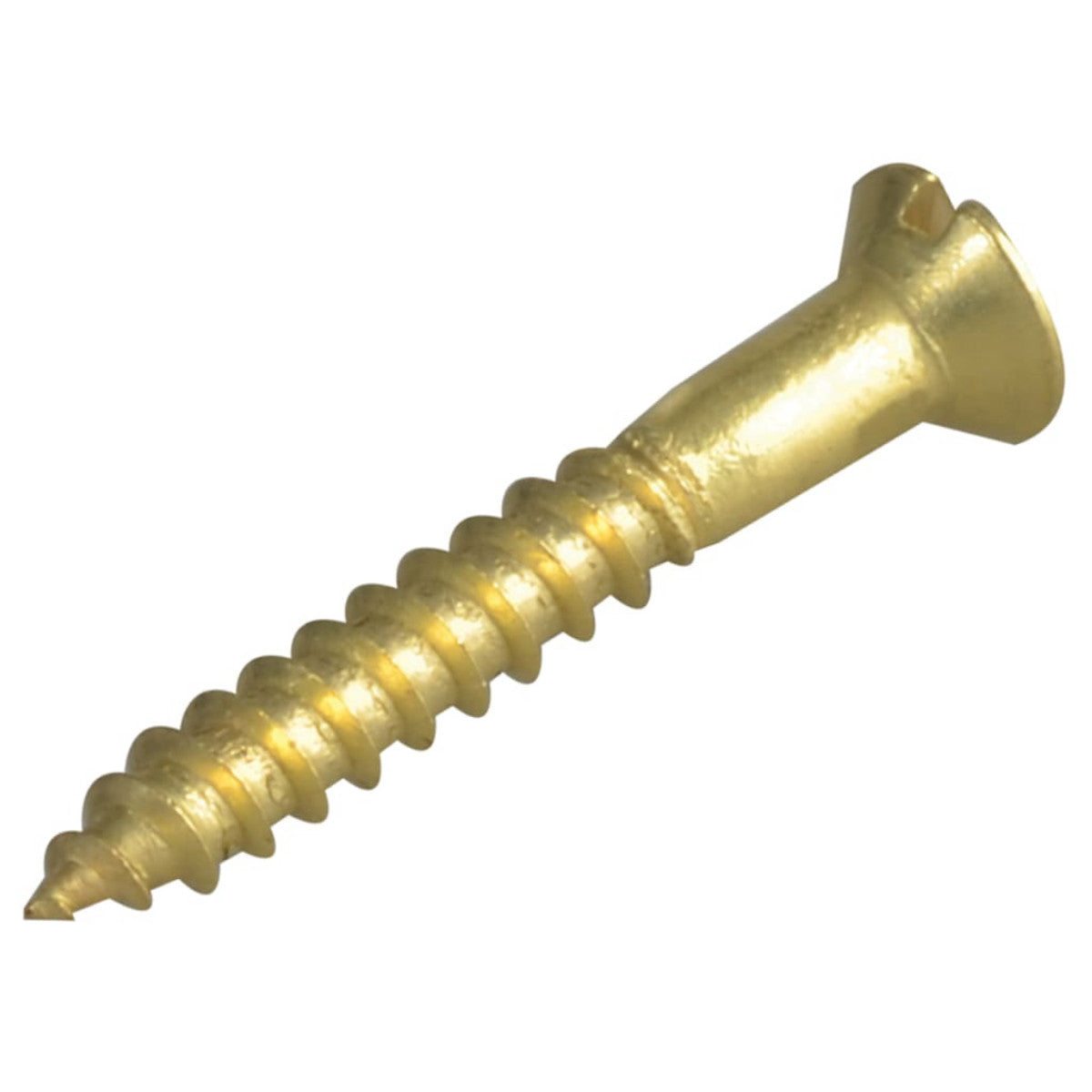 ForgeFix Wood Screw Slotted Raised Head Solid Brass 1in x 6 ForgePack 20 FORFPRA16B