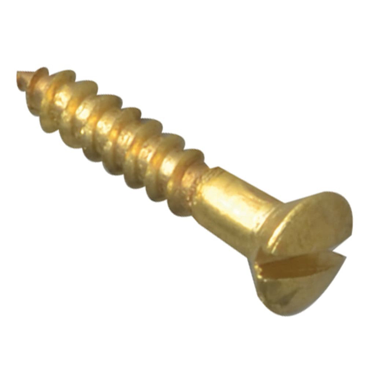 ForgeFix Wood Screw Slotted Raised Head Solid Brass 5/8in x 4 ForgePack 40 FORFPRA584B