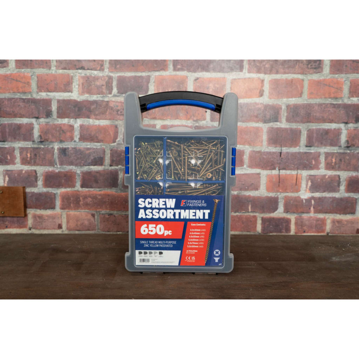 ForgeFix Multi-purpose Screw Organiser 650 Piece FOROPMPS650Y