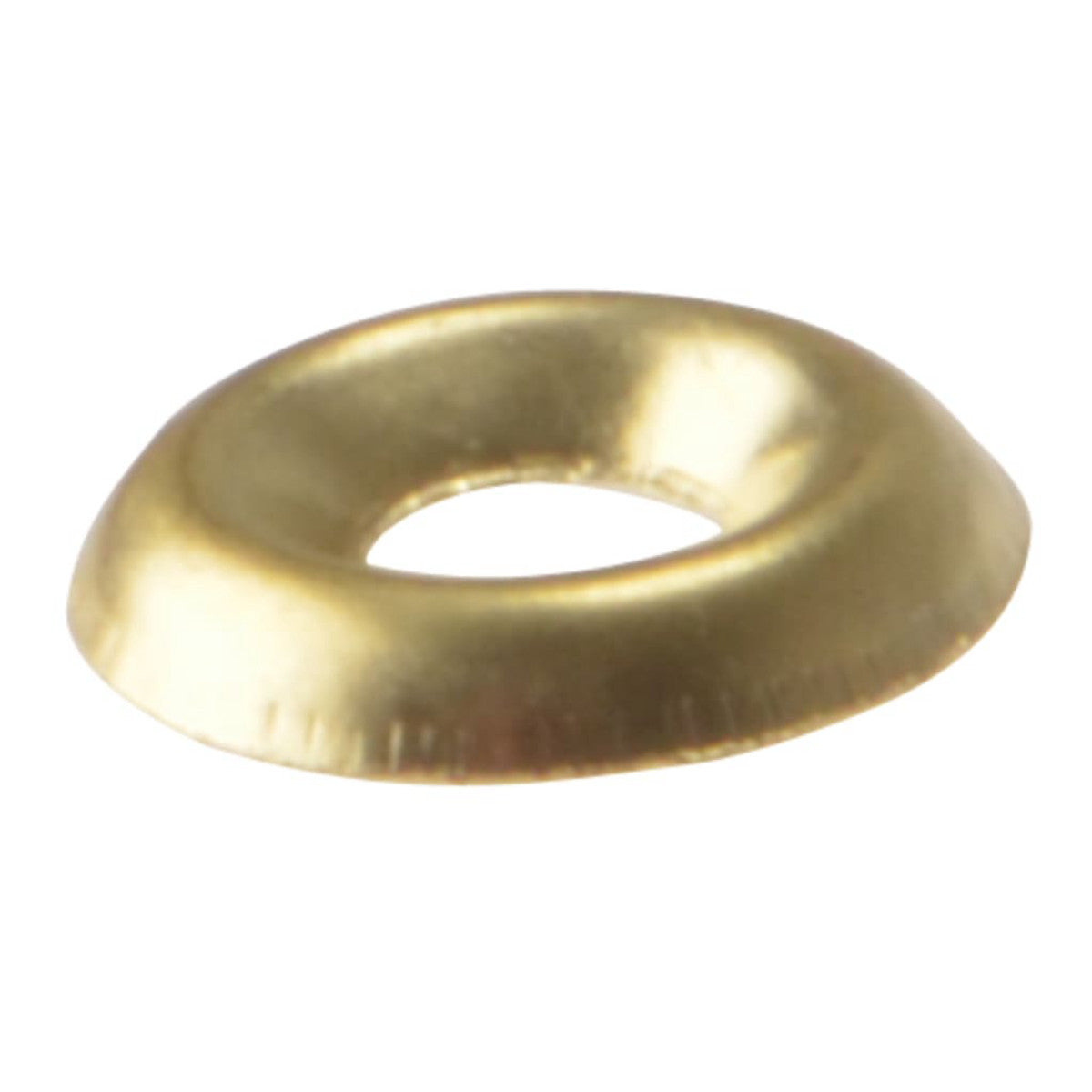ForgeFix Screw Cup Washers Solid Brass Polished No.10 Bag 200 FORSCW10BM
