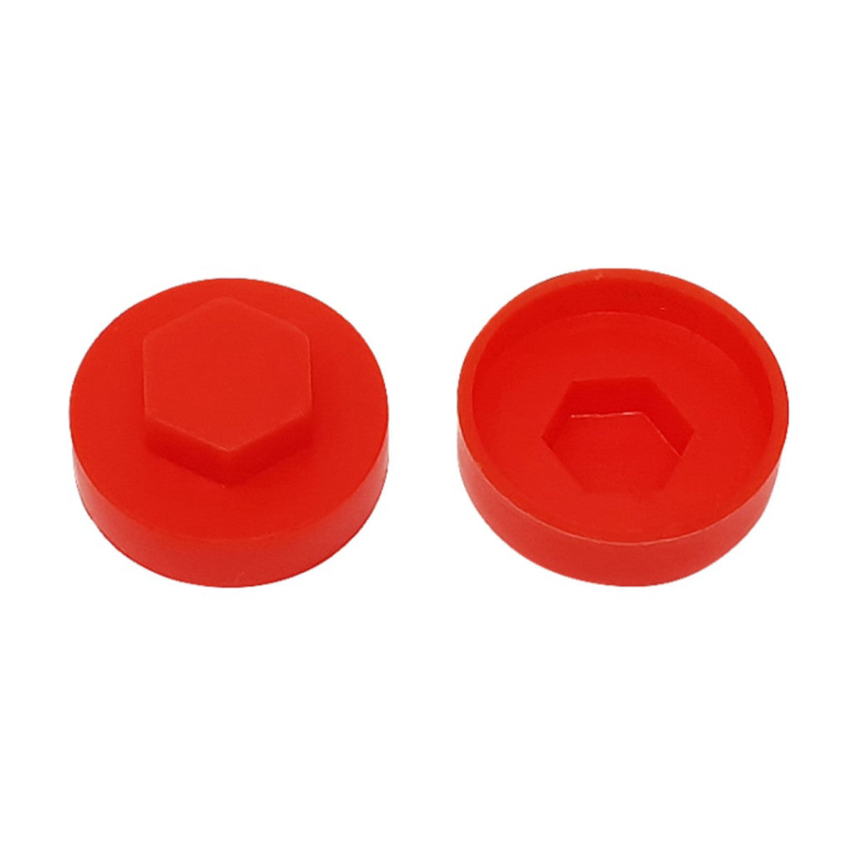 ForgeFix TechFast Cover Cap Poppy Red 19mm (Pack 100) FORTFCC19PR