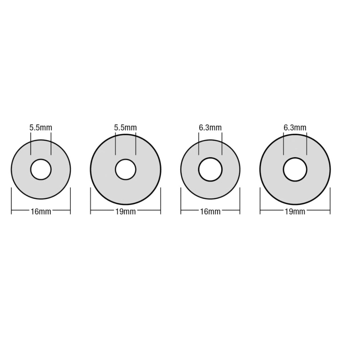 ForgeFix TechFast Bonded EPDM Washer 6.3 x 19mm Box 100 FORTFW1963