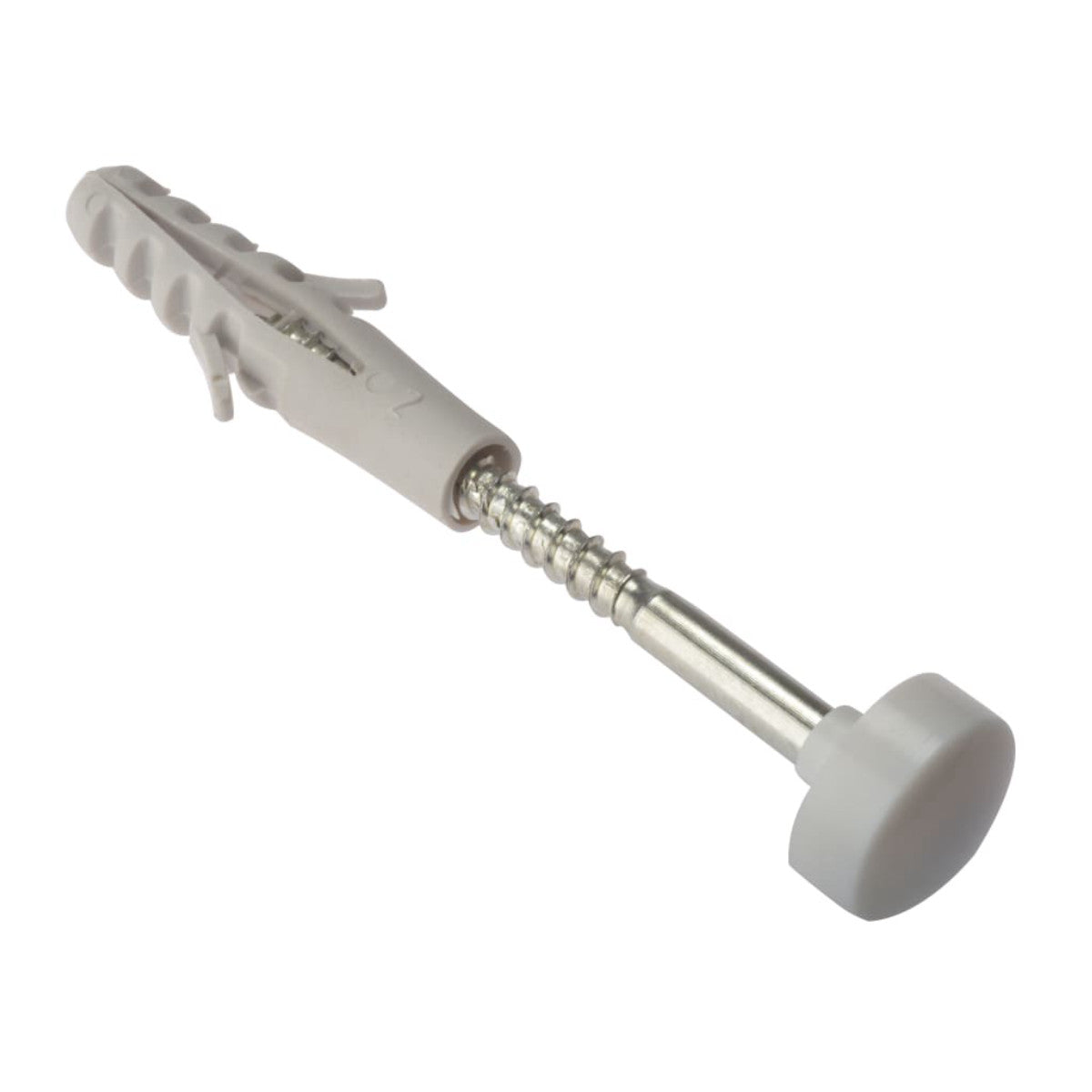 ForgeFix W.C. Fixing Kit White Cap M6 x 80mm (1 Pair) FORWCFK680