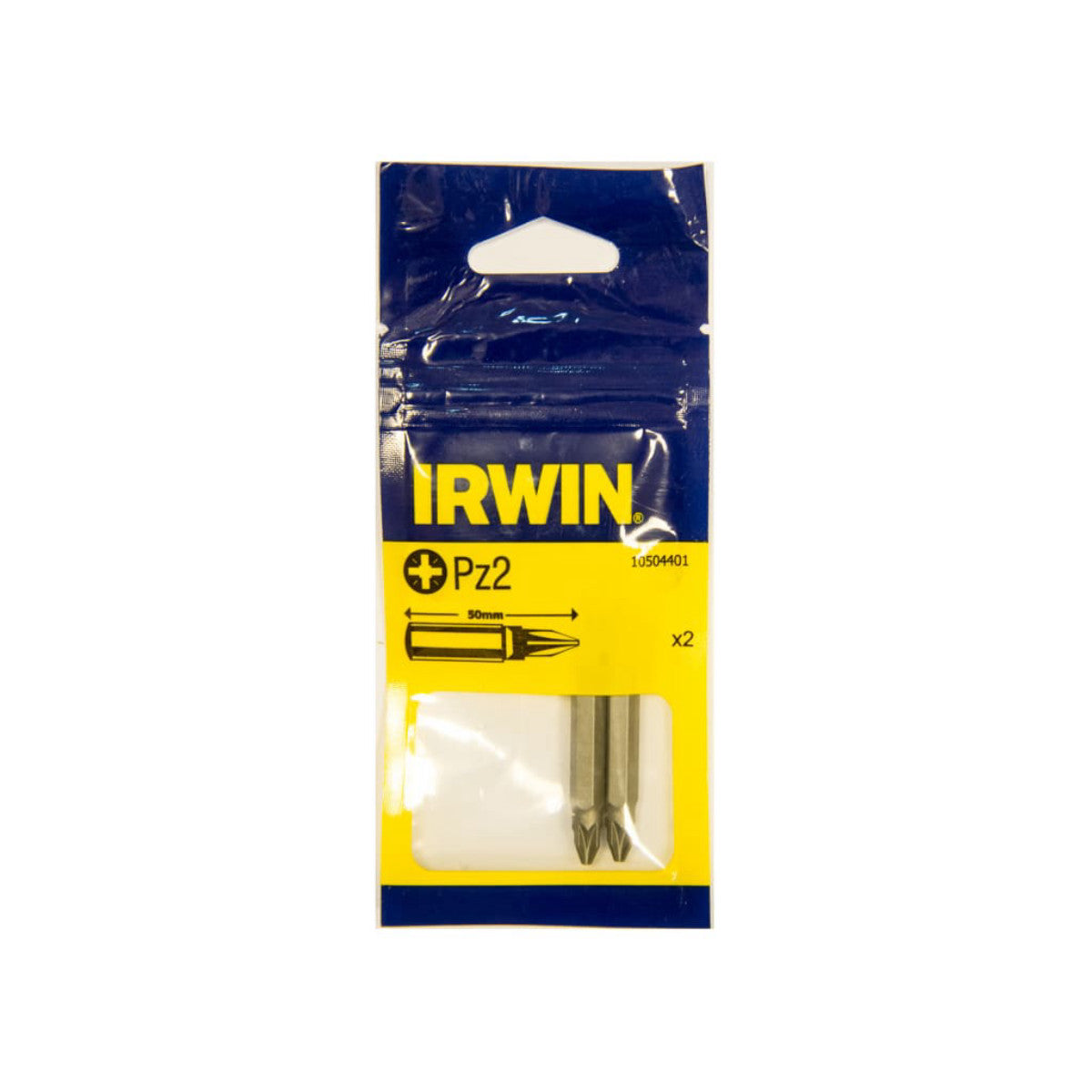 IRWIN Pozidriv Insert Bits PZ2 50mm (Pack 2) IRW10504401