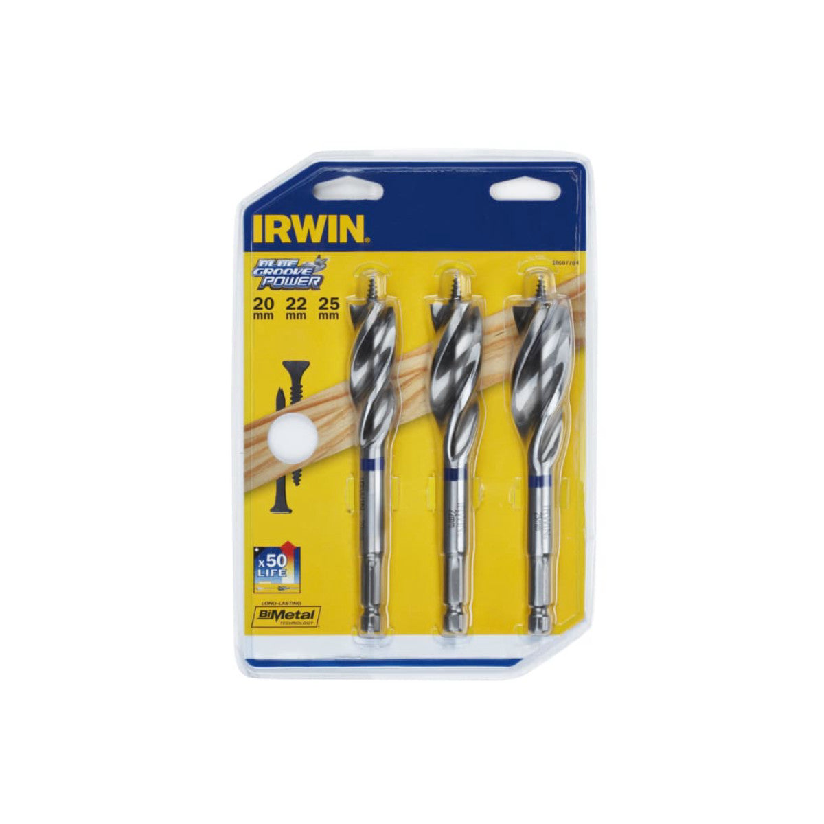 IRWIN Blue Groove Wood Power Bit Set, 3 Piece IRW10507764