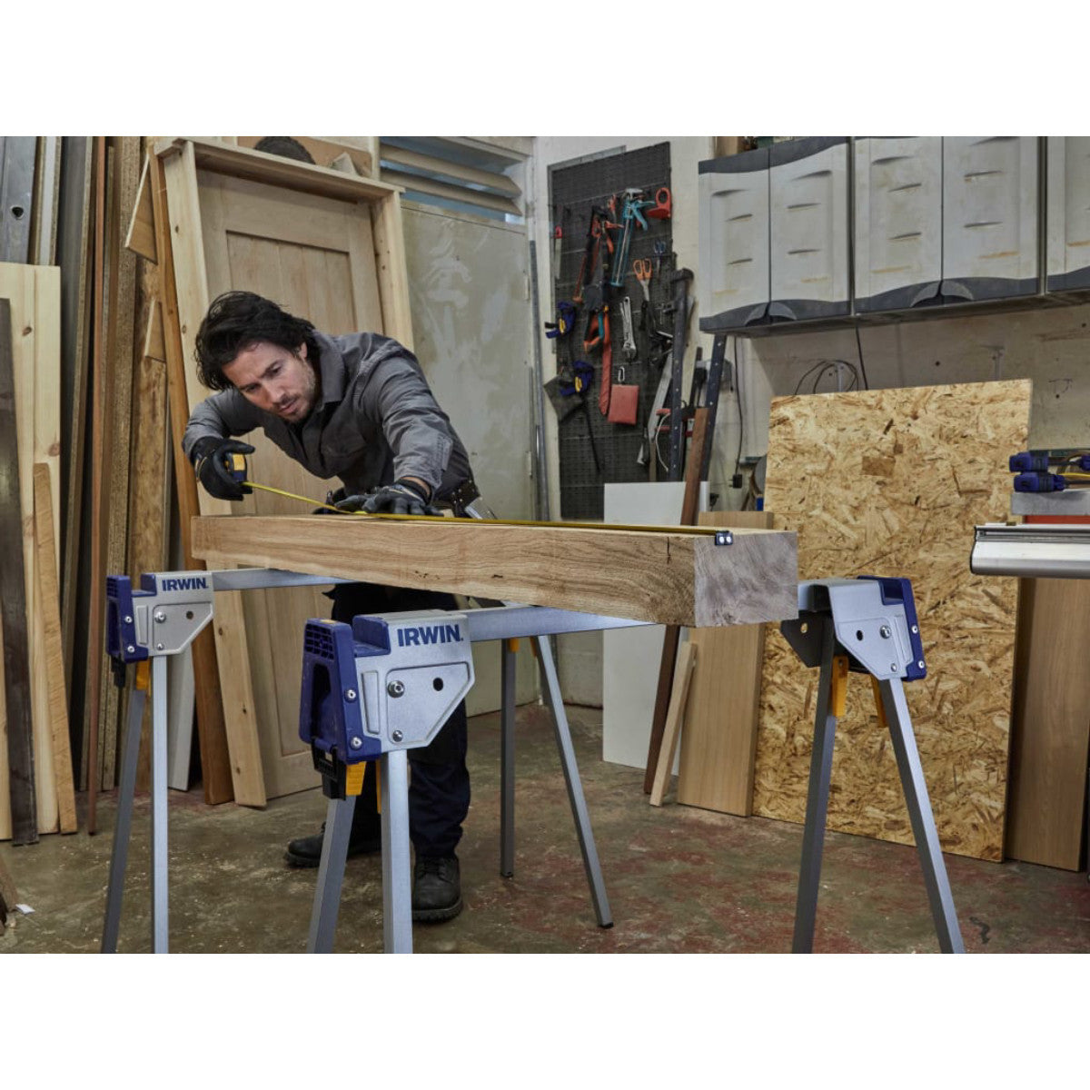 IRWIN All Metal Sawhorses (Twin Pack) IRW183474