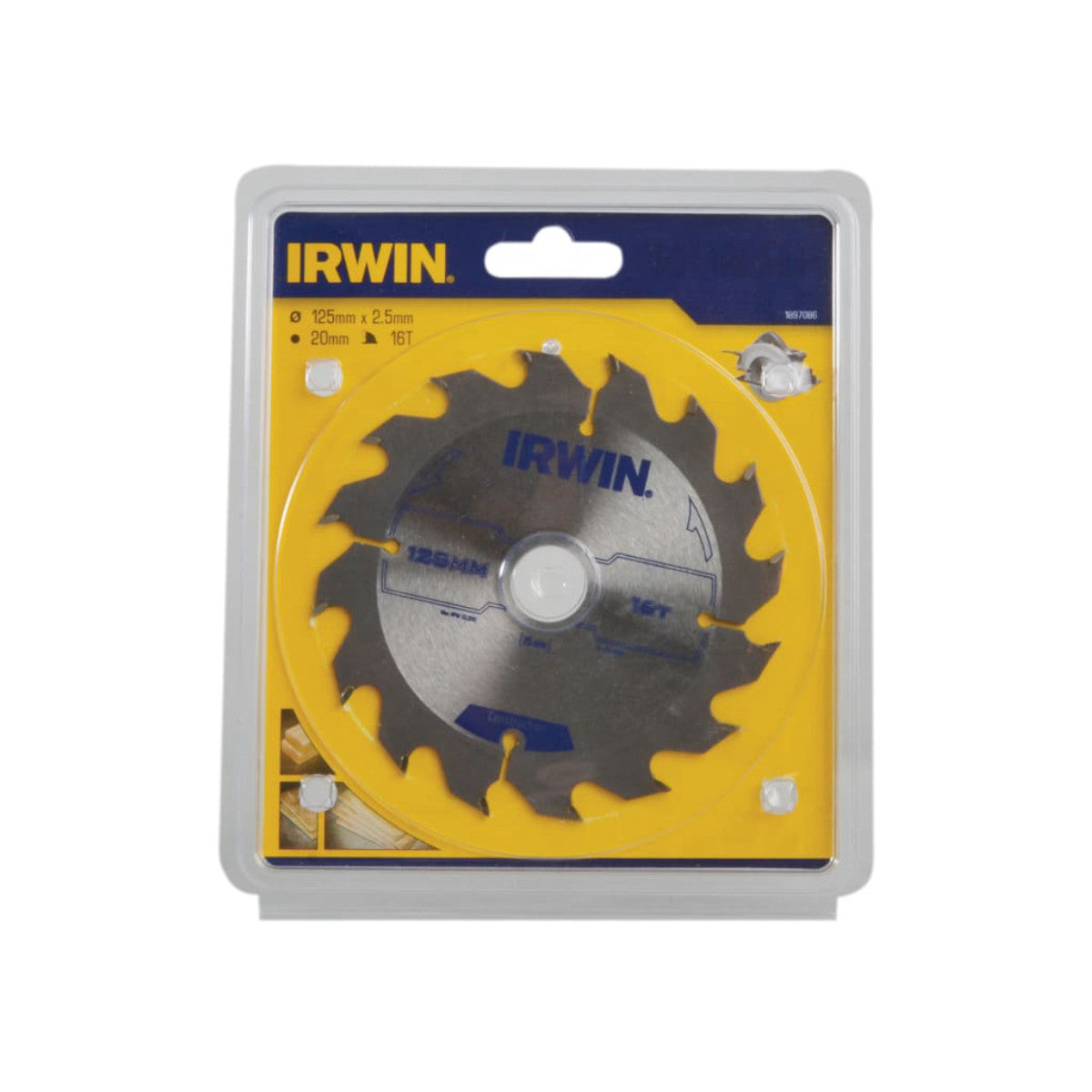 IRWIN Construction Circular Saw Blade 125 x 20mm x 16T ATB IRW1897086