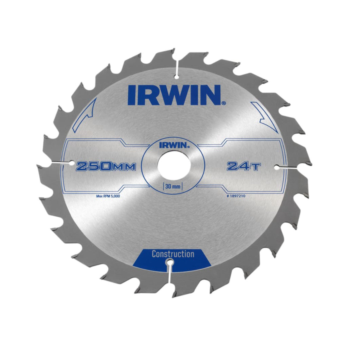 IRWIN General Purpose Table & Mitre Saw Blade 250 x 30mm x 24T ATB IRW1897210