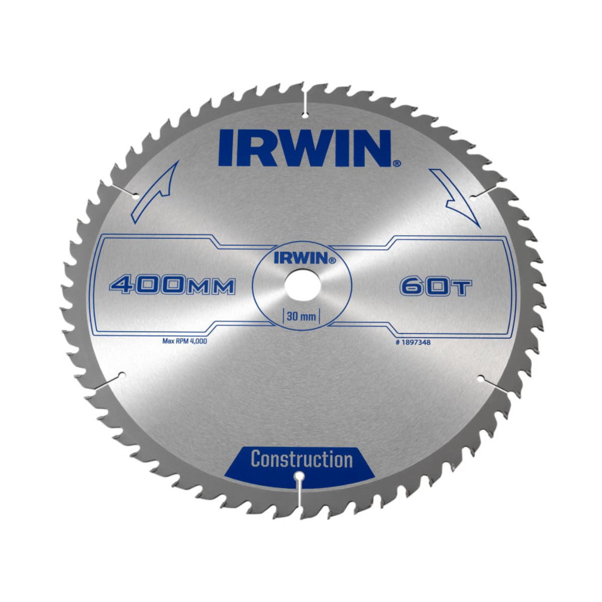 IRWIN General Purpose Table & Mitre Saw Blade 400 x 30mm x 60T ATB IRW1897348