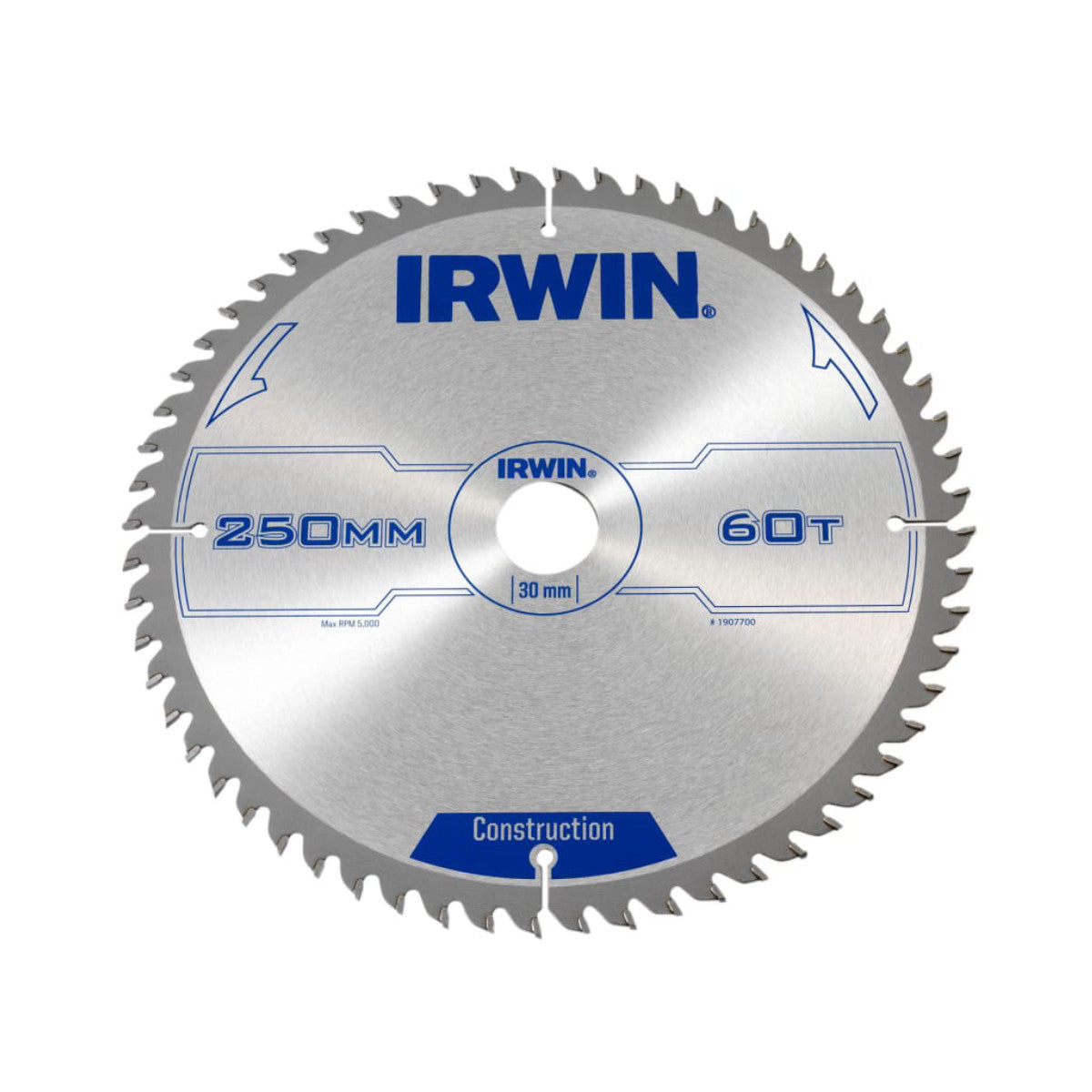 IRWIN General Purpose Table & Mitre Saw Blade 250 x 30mm x 60T ATB IRW1907700