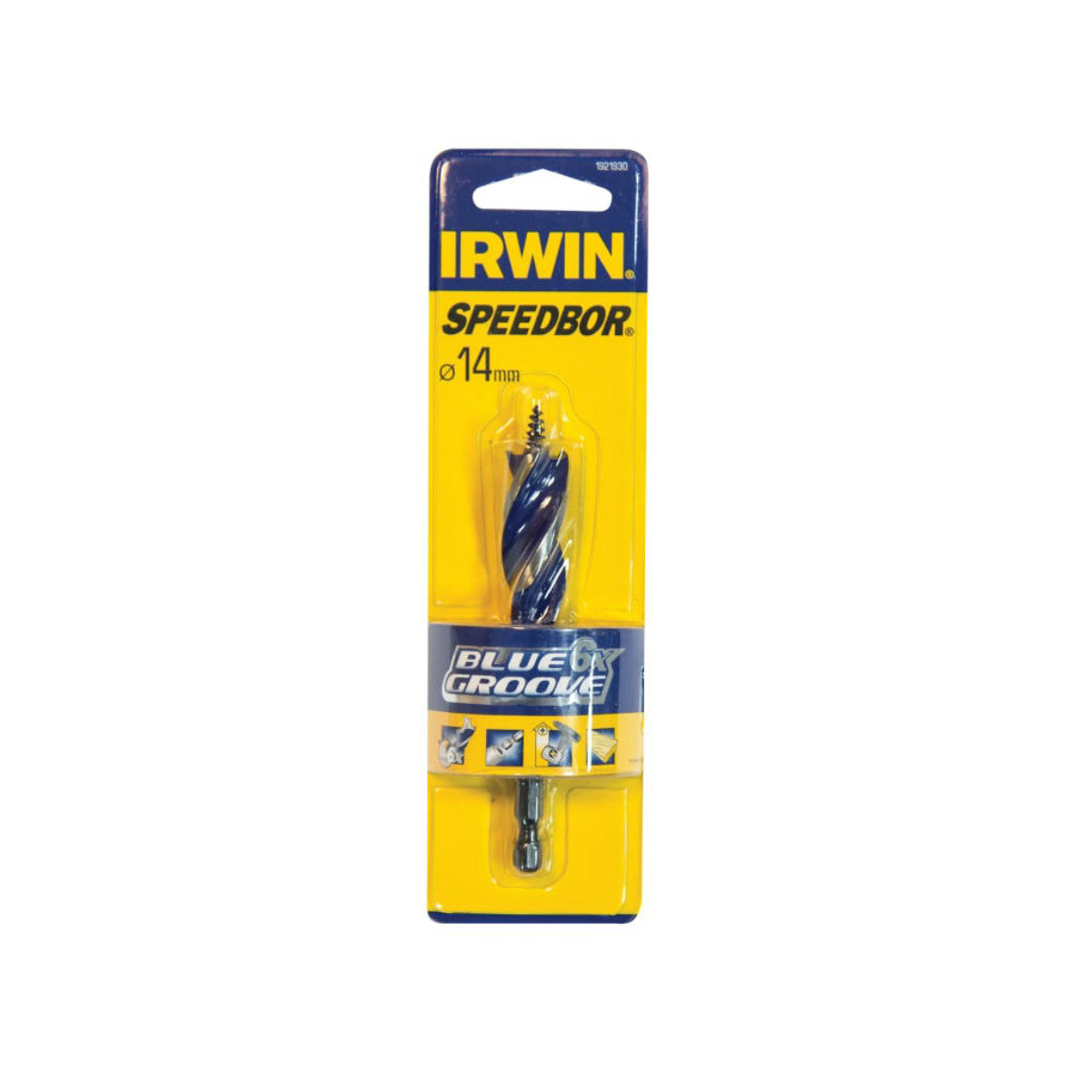 IRWIN Blue Groove 6X Stubby Wood Bit 14 x 100mm IRW1921930