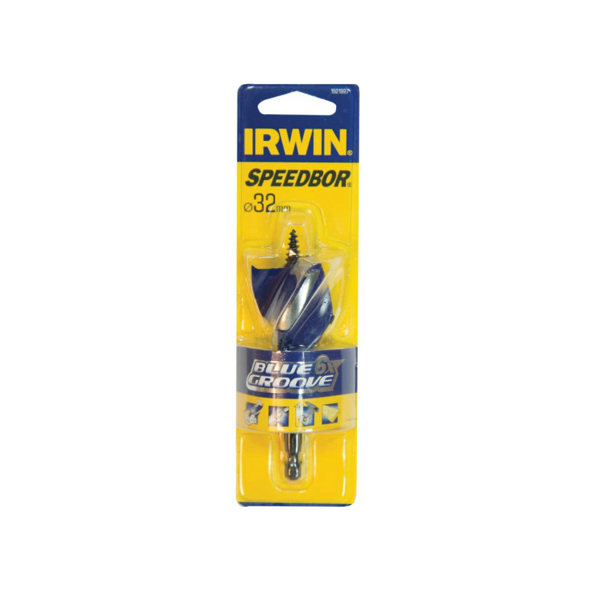 IRWIN Blue Groove 6X Stubby Wood Bit 32 x 100mm IRW1921997