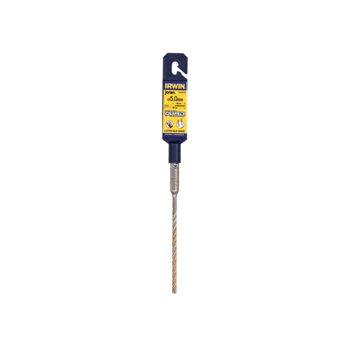 IRWIN Speedhammer Quad Drill Bit 5.0 x 160mm IRWIW2039100