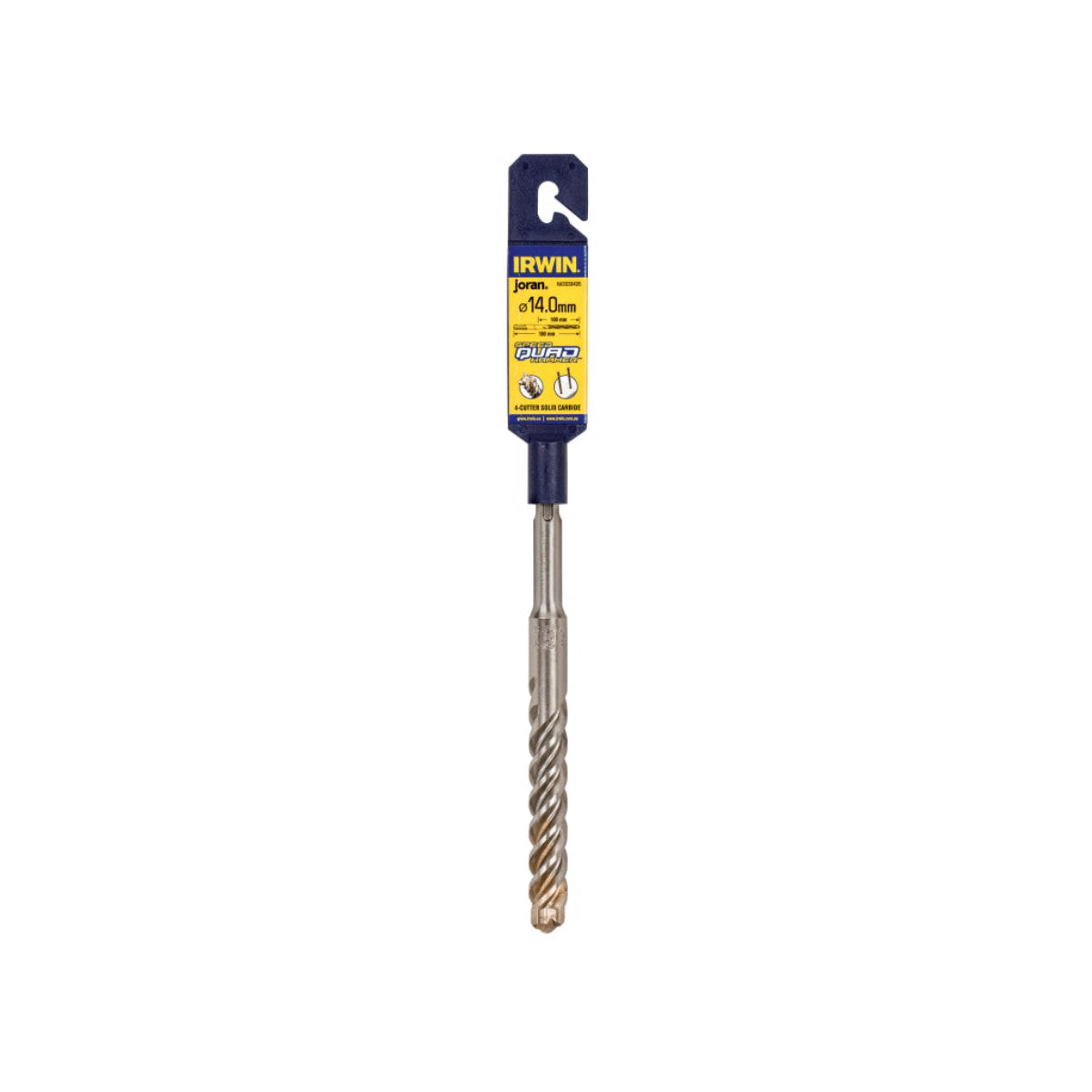 IRWIN Speedhammer Quad Drill Bit 14.0 x 160mm IRWIW2039426