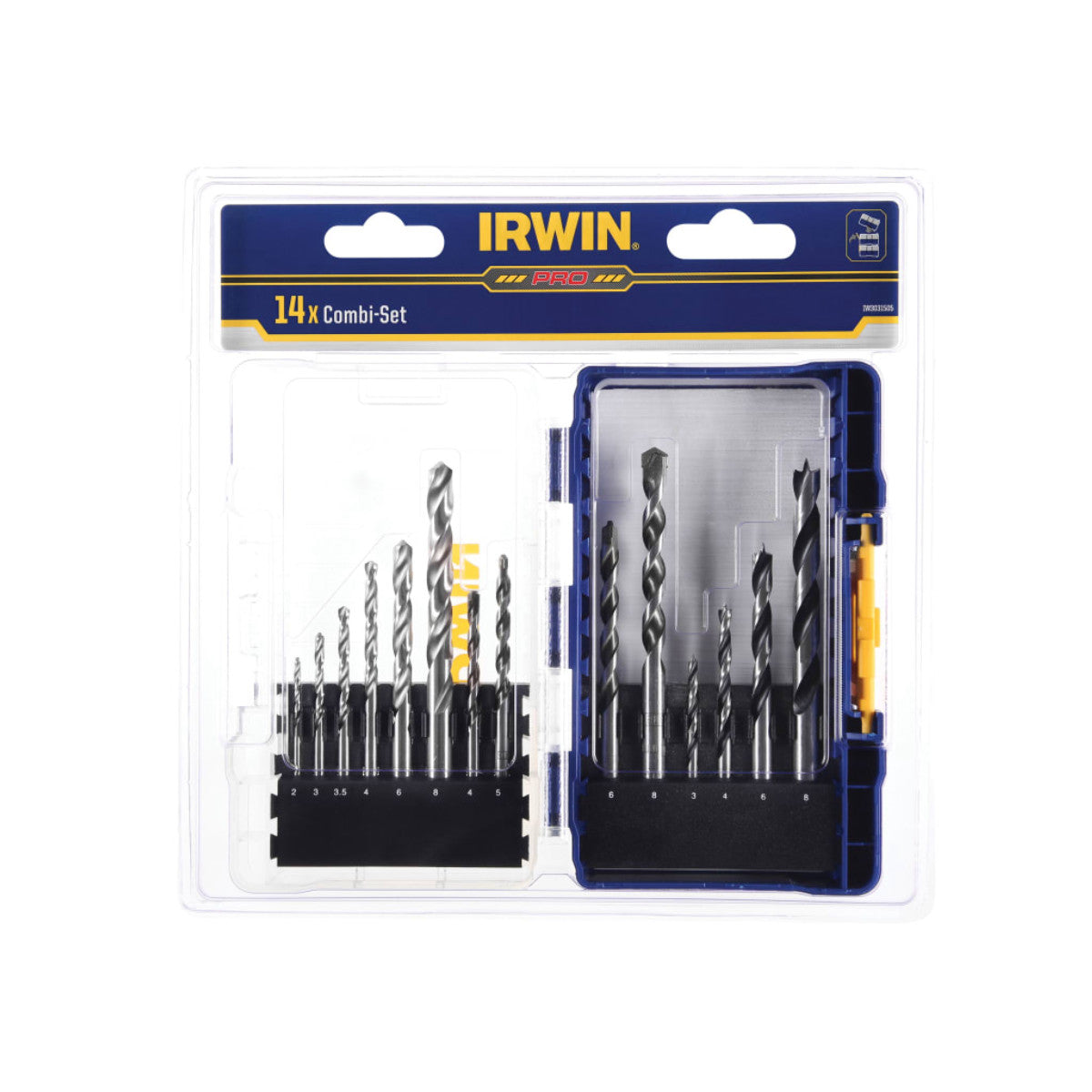 IRWIN HSS Pro Combination Drilling Set, 15 Piece IRWIW3031505