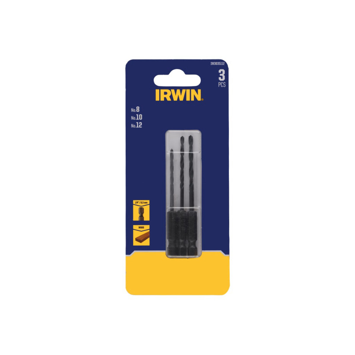 IRWIN Pilot Countersink Bit Set, 3 Piece IRWIW3035112