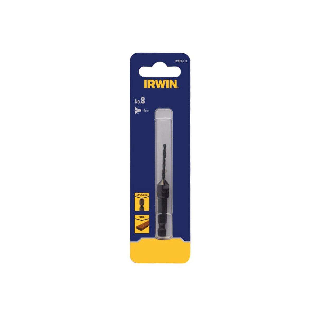 IRWIN Pilot Countersink Bit No 8 IRWIW3035113