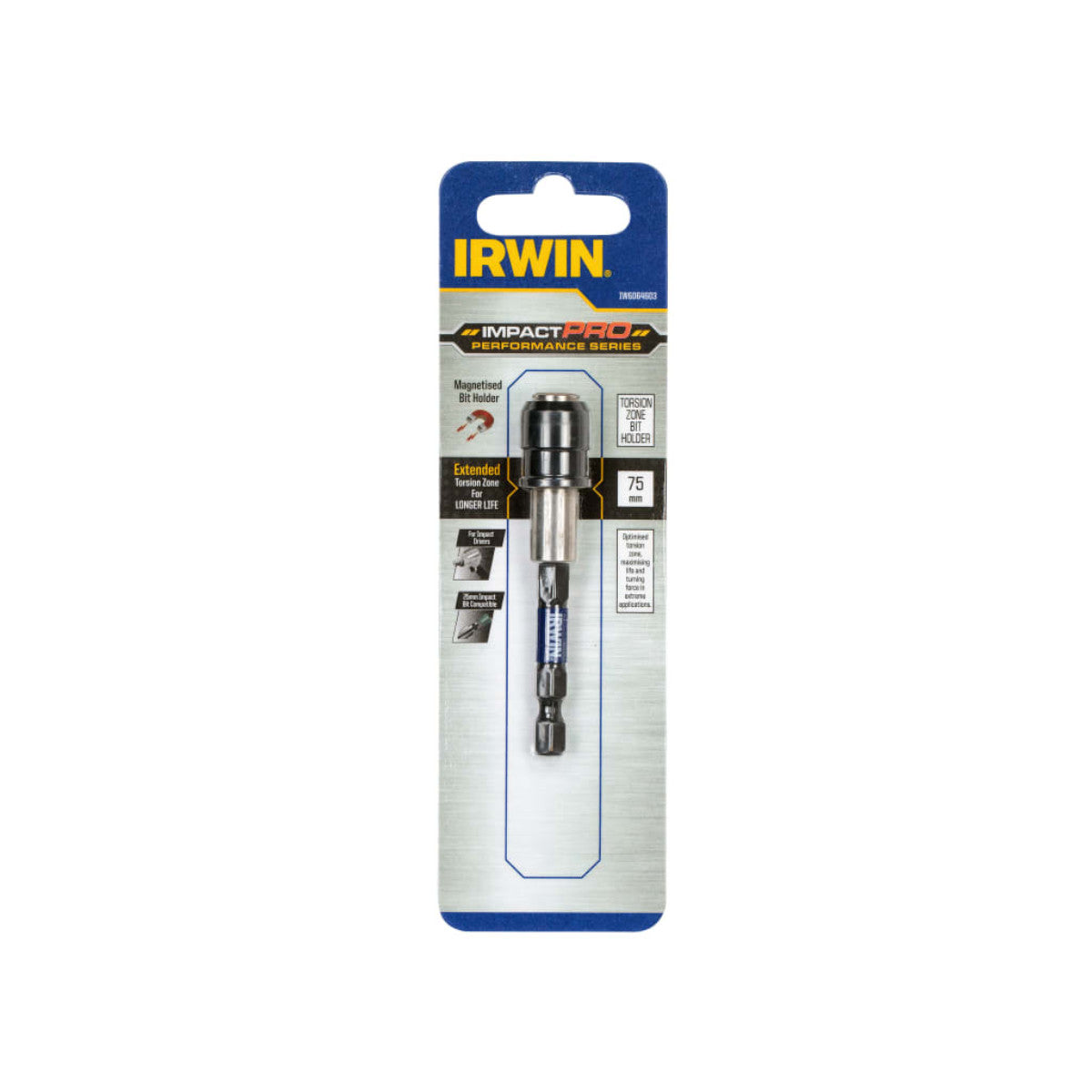 IRWIN Impact Pro Performance Magnetic Torsion Bit Holder IRWIW6064603
